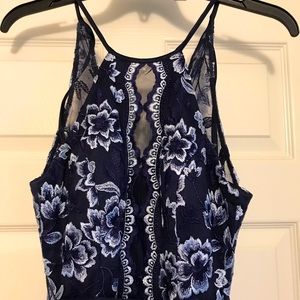 Womens Navy Blue Formal Dress